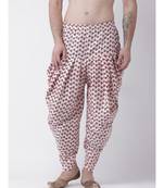 Printed Off White Color Patiala for Men