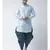 Printed Navy Blue Color Patiala for Men