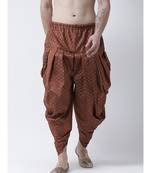 Printed Orange Color Patiala for Men