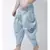 Printed Sky Blue Color Patiala for Men