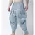 Printed Sky Blue Color Patiala for Men