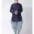 Printed Sky Blue Color Patiala for Men