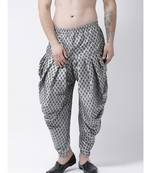 Printed Silver Color Patiala for Men