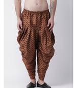 Printed Copper Color Patiala for Men