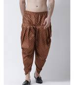Printed Copper Color Patiala for Men