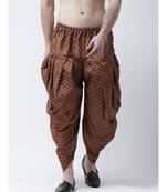 Printed Copper Color Patiala for Men