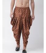 Printed Copper Color Patiala for Men