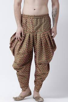 Printed Green Color Patiala for Men