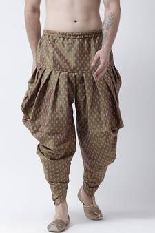 Printed Green Color Patiala for Men