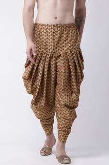 Printed Brown Color Patiala for Men