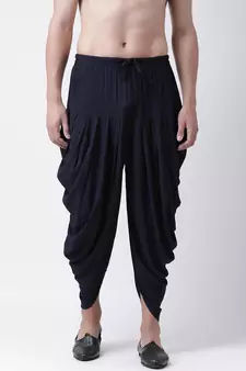 Dupion Silk Brown Color Patiala for Men