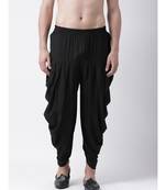 Dupion Silk Black Color Patiala for Men