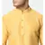 Cotton Yellow Color Short Kurta for Men