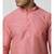 Cotton Coral Pink Color Short Kurta for Men