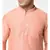 Cotton Peach Color Short Kurta for Men