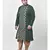 Deep Green Printed Silk Kurta with Patiala set