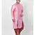Peach Printed Silk Kurta with Patiala set