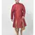 Red Printed Silk Kurta with Patiala set