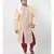 Cream Printed Silk Kurta with Patiala set