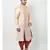 Cream Printed Silk Kurta with Patiala set
