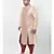 Cream Printed Silk Kurta with Patiala set