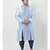 Sky Blue Printed Silk Kurta with Patiala set