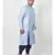 Sky Blue Printed Silk Kurta with Patiala set