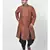 Copper Printed Silk Kurta with Patiala set
