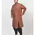Copper Printed Silk Kurta with Patiala set