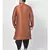 Copper Printed Silk Kurta with Patiala set