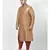 PLUS Dupion Silk  Printed Brown Color Kurta with Patiala set for Men