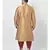 PLUS Dupion Silk  Printed Brown Color Kurta with Patiala set for Men