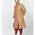 Brown Printed Silk Kurta with Patiala set