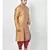 Brown Printed Silk Kurta with Patiala set