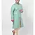 Green Silk Blend Kurta with Patiala set