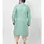 Green Silk Blend Kurta with Patiala set