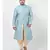 Blue Silk Blend Kurta with Patiala set