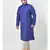 PLUS Jacquard Silk Royal Blue Color Kurta And Churidar Set for Men