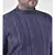 PLUS Jacquard Silk Navy Blue Color Kurta And Churidar Set for Men