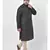 PLUS Jacquard Silk Black Color Kurta And Churidar Set for Men