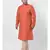 PLUS Jacquard Silk Orange Color Kurta And Churidar Set for Men