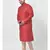 PLUS Jacquard Silk Red Color Kurta And Churidar Set for Men
