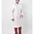 PLUS Dupion Silk Off White Color Kurta And Churidar Set for Men