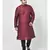 PLUS Dupion Silk Maroon Color Kurta And Churidar Set for Men
