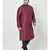PLUS Dupion Silk Maroon Color Kurta And Churidar Set for Men