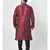 PLUS Dupion Silk Maroon Color Kurta And Churidar Set for Men