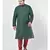 PLUS Dupion Silk Deep Green Color Kurta And Churidar Set for Men