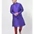 PLUS Dupion Silk Purple Color Kurta And Churidar Set for Men