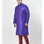 PLUS Dupion Silk Purple Color Kurta And Churidar Set for Men