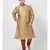 PLUS Dupion Silk Brown Color Kurta And Churidar Set for Men
